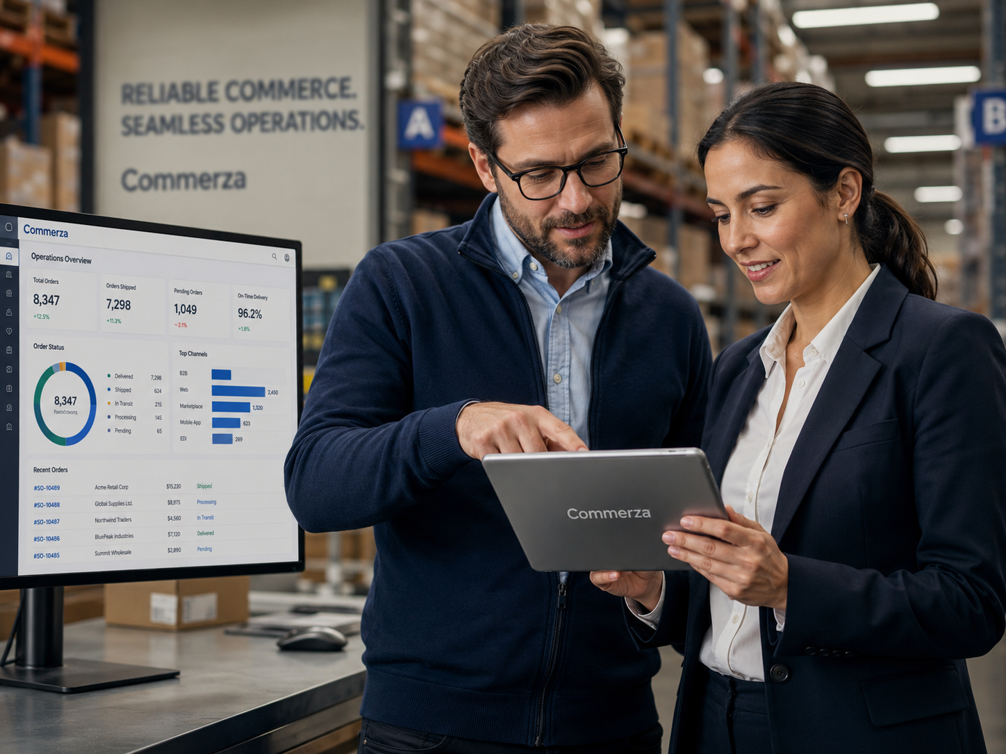 Commerza supporting connected warehouse commerce operations